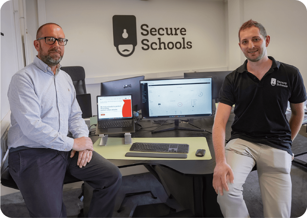 Jill Foster and Paul Alberry at Secure Schools